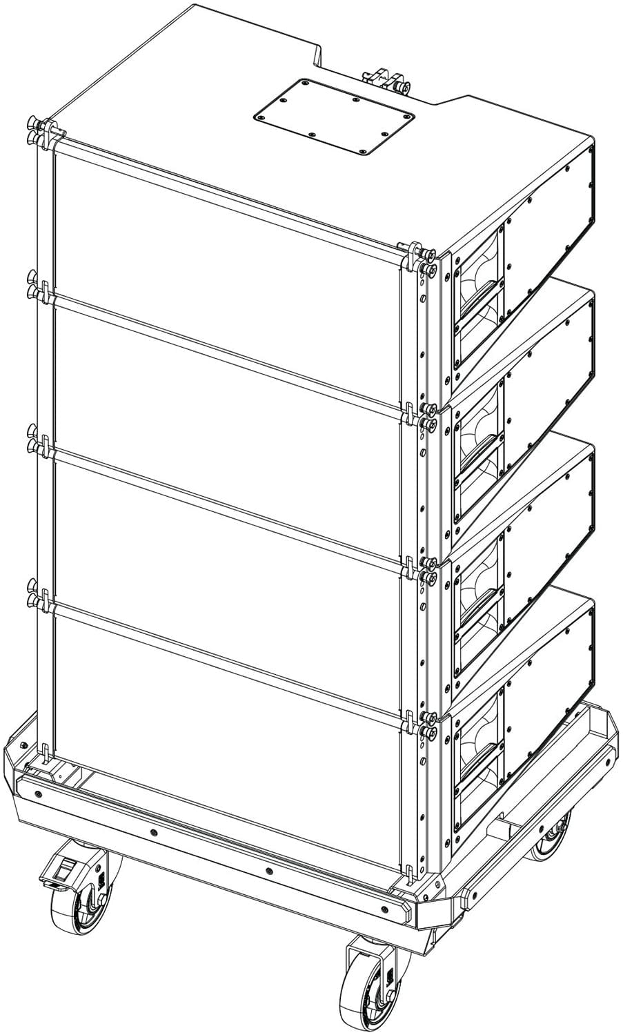 D&B Audiotechnik XSL12 Compression Mode Transport Cart Package - Your Ultimate Sound Solution