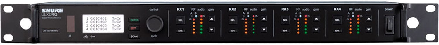 Shure ULXD4Q-GV: The Ultimate Quad-Channel Digital Wireless Receiver for High-Level Applications