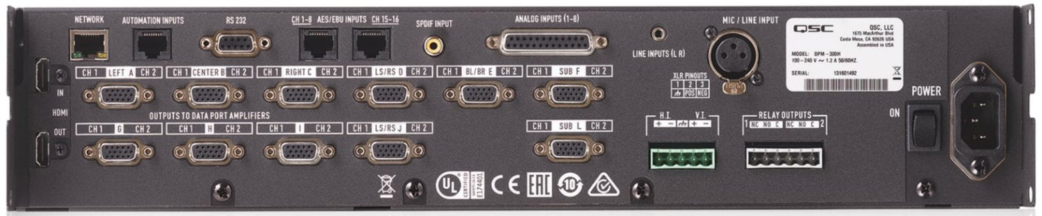 Q-SYS DPM-300 Digital Cinema Audio Processor: 10-Channel Powerhouse for Immersive Sound