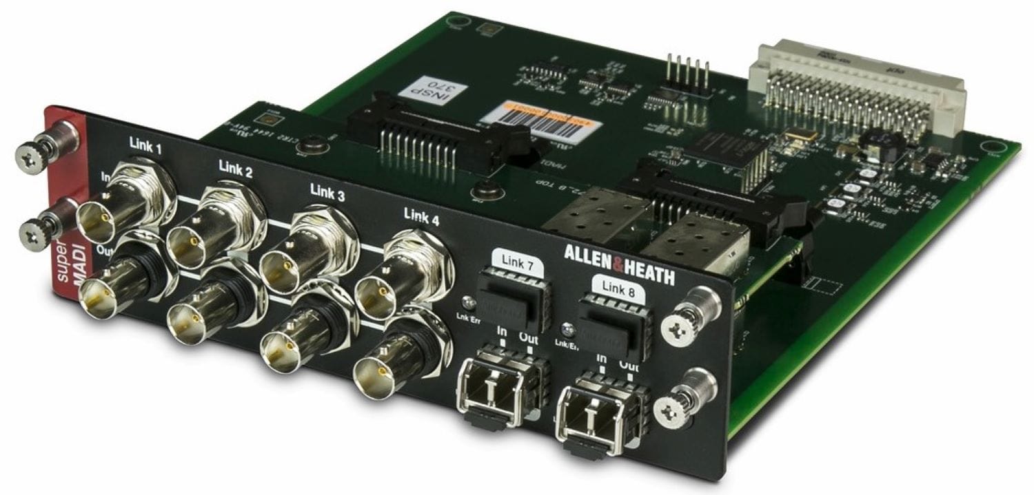 Allen & Heath SuperMADI Audio Networking Card: High - Speed Connectivity for Broadcast and Live Events