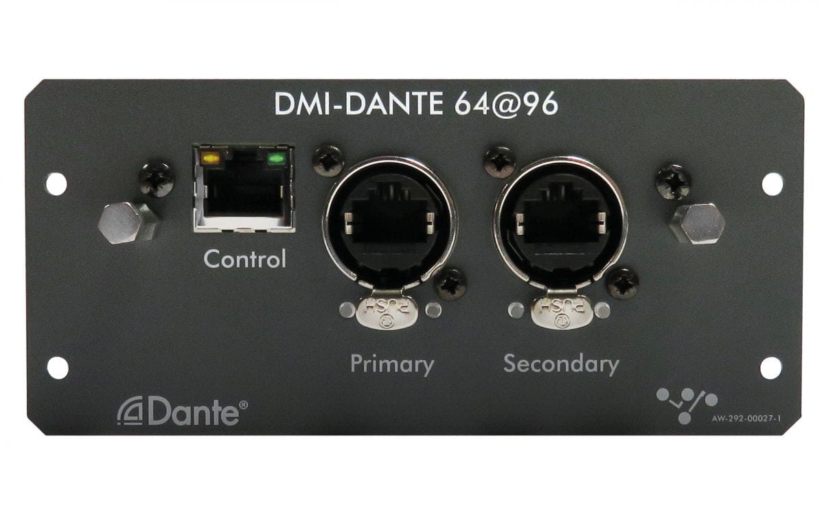 DiGiCo MOD-DMI-DANTE2 64I/O 96kHz Dante，2EtherCON