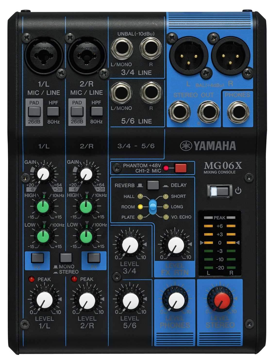 Yamaha MG06X 6-Channel Mixer: Elevate Your Sound with Effortless Precision