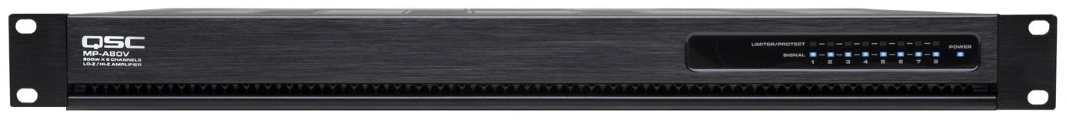 Q-SYS MP-A80V Flexamp Technology Amplifier - 1600 Watts with 8x 200-Watt Channels