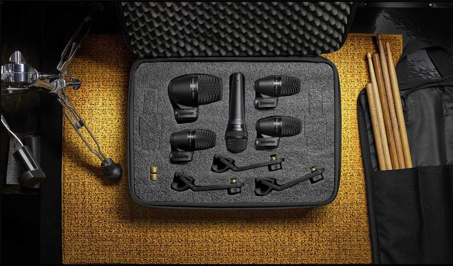 Shure PGADRUMKIT5 Professional 5-Piece Drum Microphone Kit - Capture Stunning Drums Now!