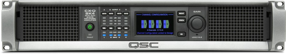 Q-SYS CX-Q 8K4 4-Channel High-Power Network Amplifier