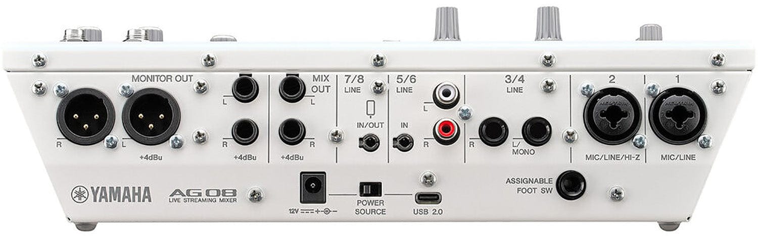 Yamaha AG08-W 8/USB，IOS/Mac/PC - 