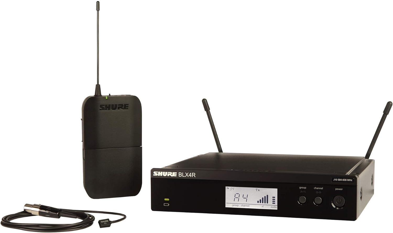 Shure BLX14R Wireless Rack-mount Presenter System: Superior Sound, Easy Setup, Long Battery Life