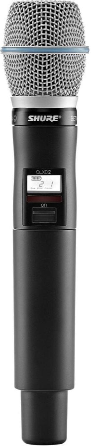 Shure QLXD2/B87C G50 Band Handheld Transmitter with Beta 87C Capsule - Your Ultimate Vocal Companion