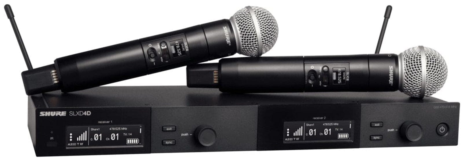 Shure SLXD24D/SM58 J52 Dual Wireless System - Rock Your Performances with SM58 Microphone Capsule