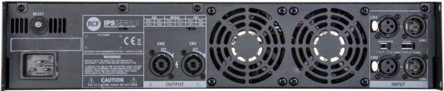 RCF IPS 700 Class AB 2-Channel 300W Powerhouse Amplifier