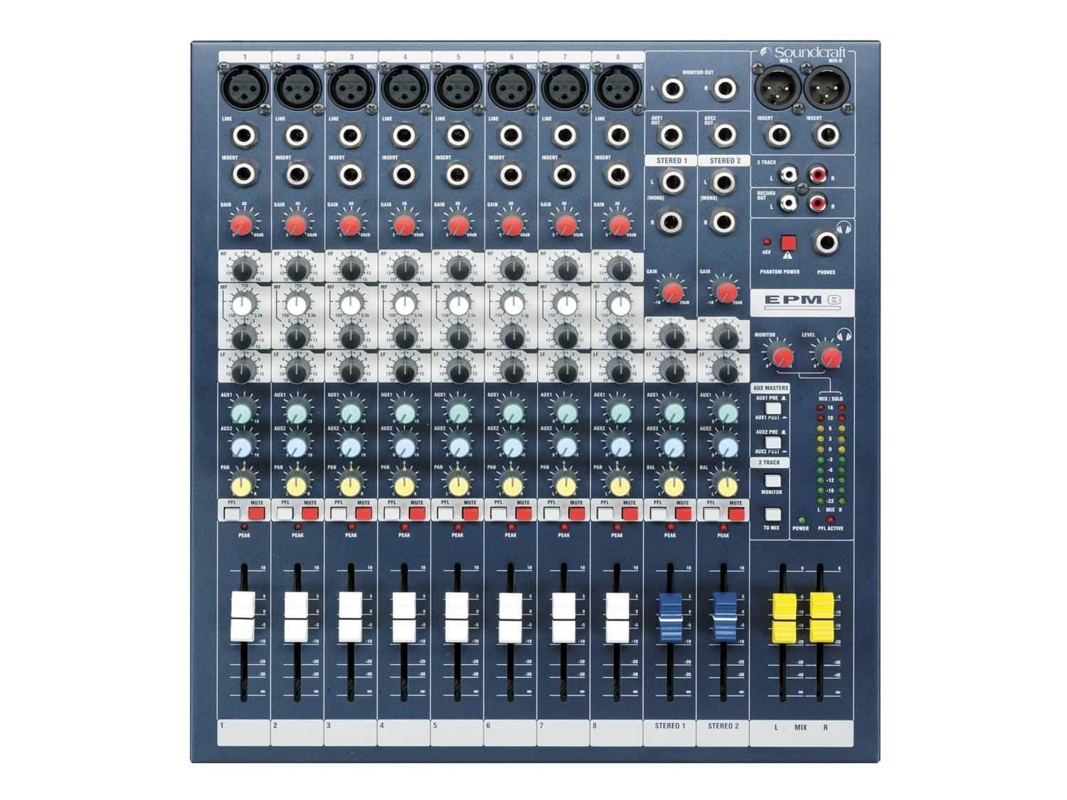 Soundcraft EPM-8: Your Ultimate 8-Channel Mixing Companion