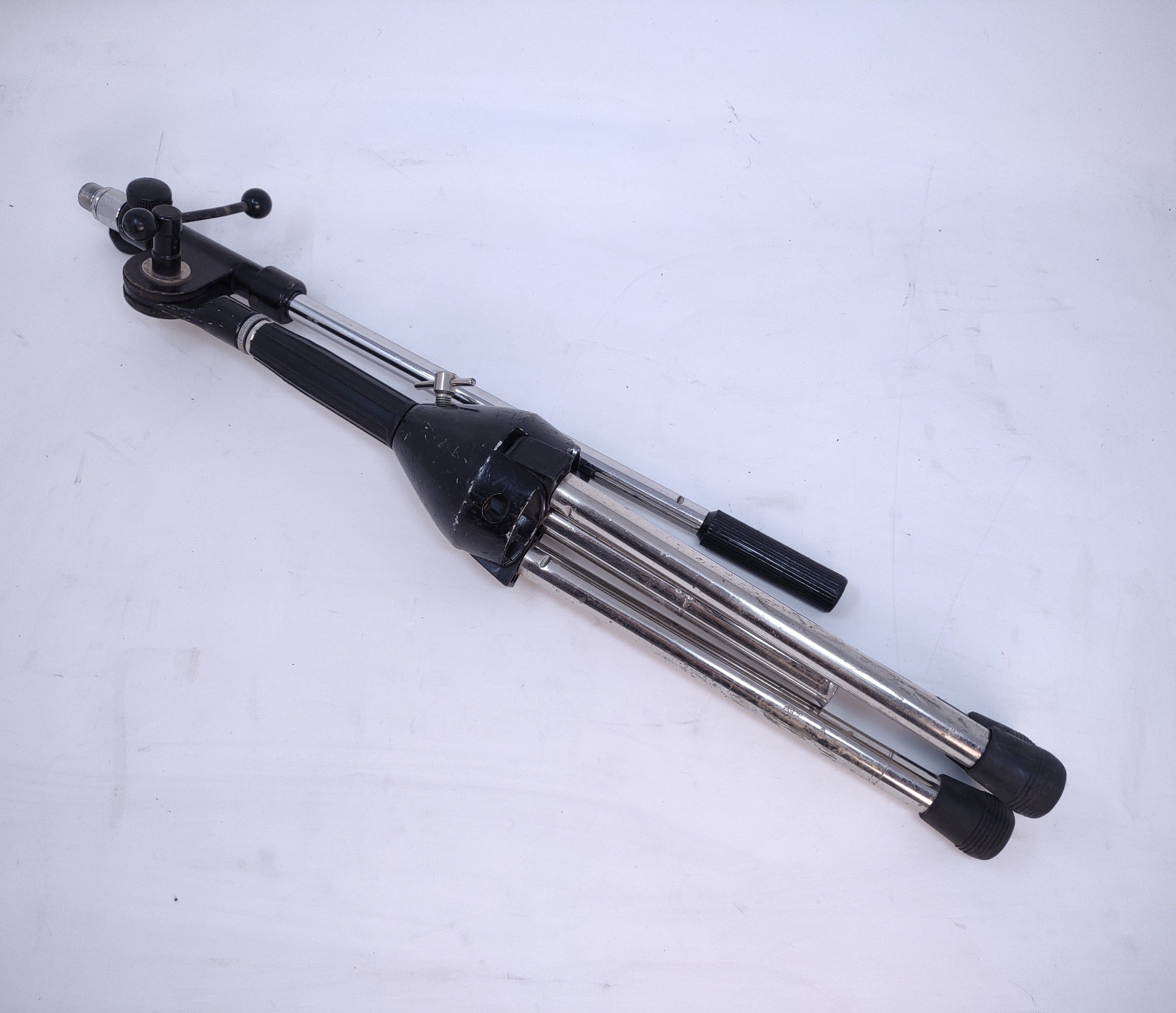 K&M Short Chrome Microphone Stand with Adjustable Boom Arm - Ideal for Every Performance