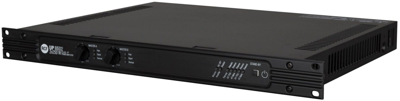RCF UP-8502 High-Power Class D Power Amplifier - 2x250W with Versatile Inputs