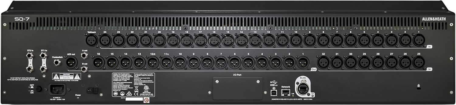 Allen & Heath SQ-7 Professional 48-Channel Digital Mixer for Exceptional Sound