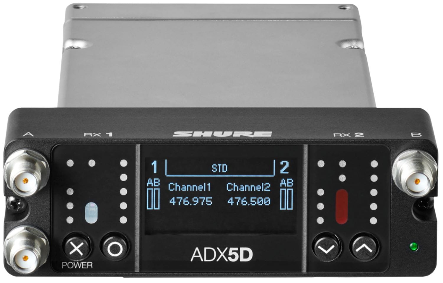 Shure Axient ADX5DUS Digital Dual-Channel Portable Wireless Receiver - C Band - Superior Performance for Your Audio Needs