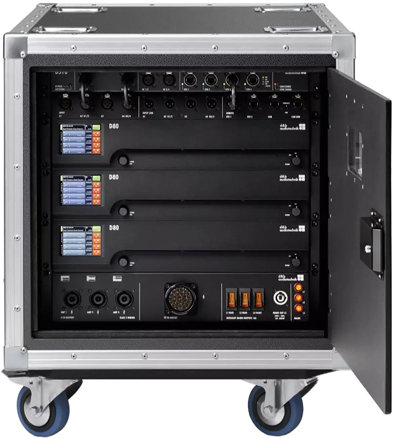 D&B Audiotechnik Z5571.551 3x D80 Touring Rack - The Ultimate Audio Solution for Power and Connectivity