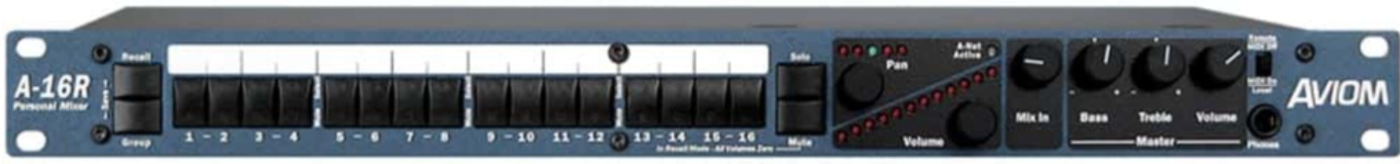 Aviom A-16R 16-Channel Stereo Digital Mixer