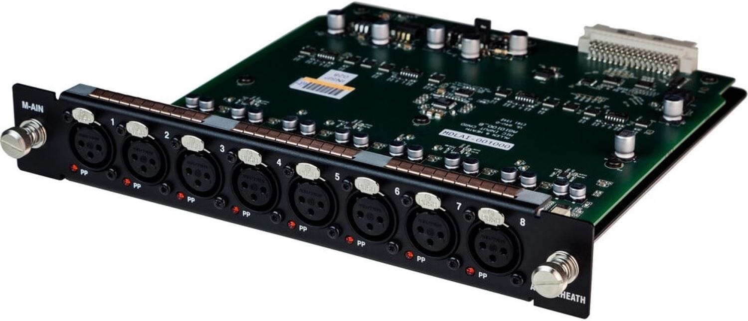 Allen & Heath AH-M-DL-AIN-A DX32 8-Channel Analog Mic/Line Module - Your Sound Solution
