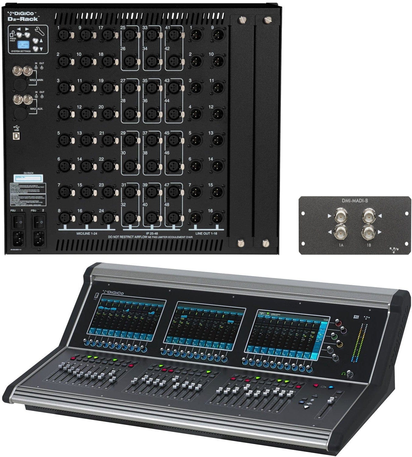 DiGiCo X-S31 Professional Audio Bundle with MADI Expansion