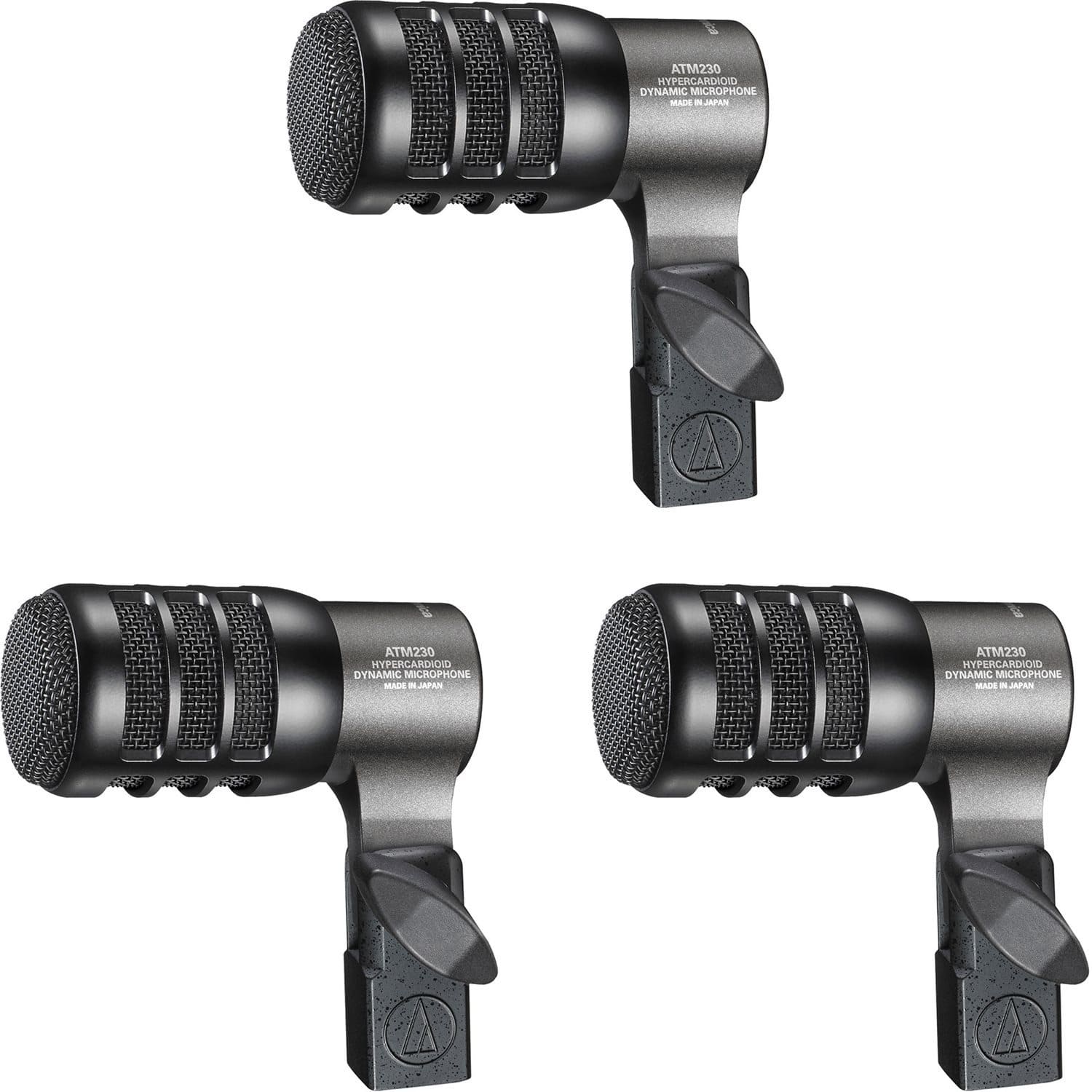 Audio Technica ATM230PK Professional 3-Pack Drum Microphone Bundle
