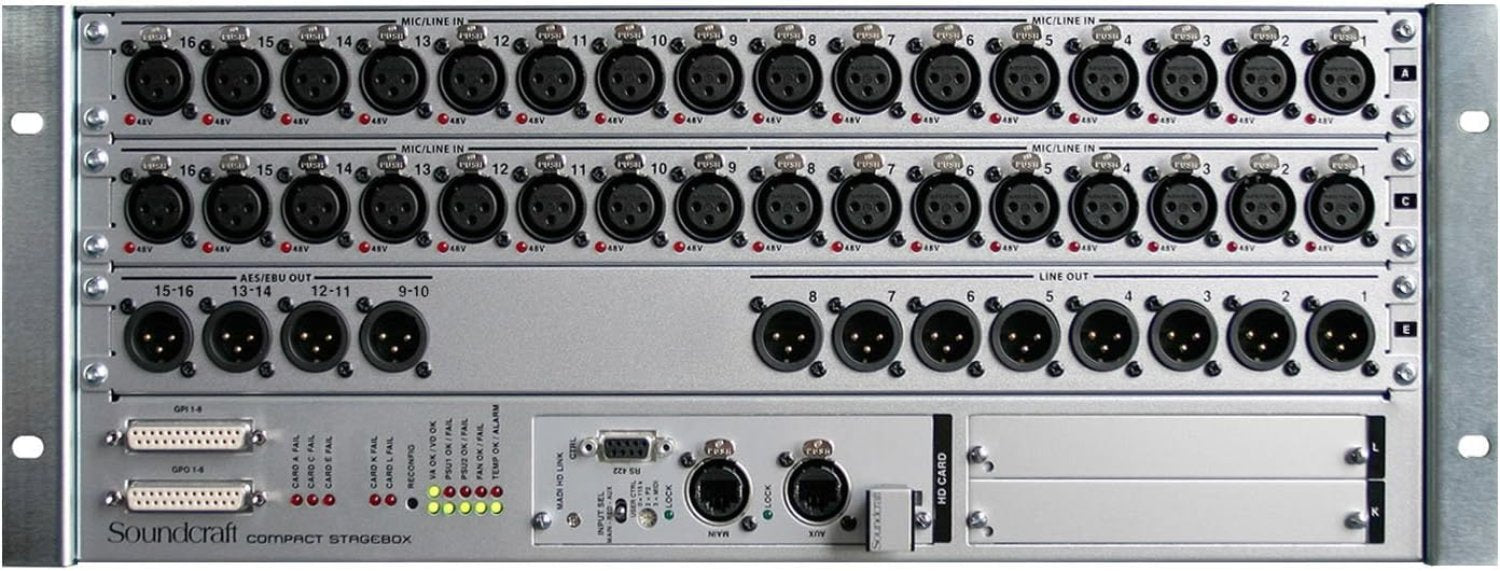 Soundcraft E947.351000 Compact Stage Box: Expand Your Sound Setup with Ease