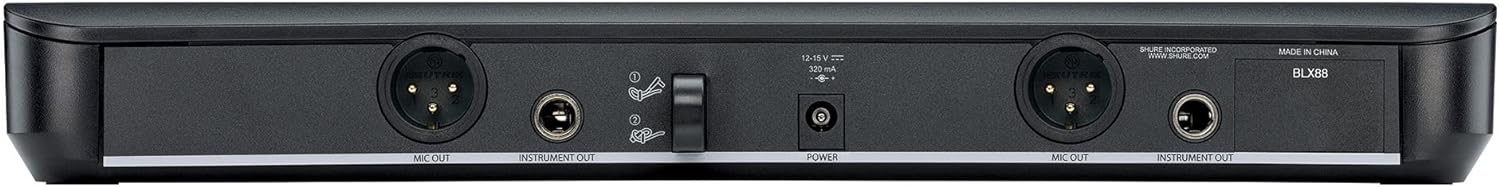 Shure BLX188 Wireless Dual Presenter System - H11 Band with Two CVL Lavalier Microphones: Unleash Your Presentation Power