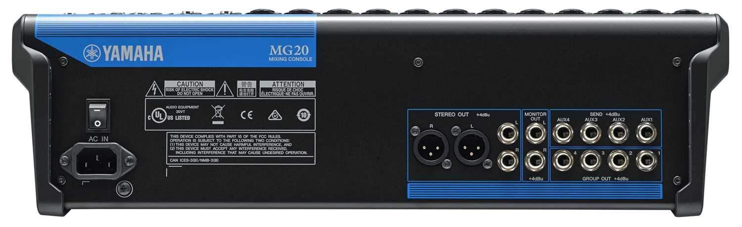 Yamaha MG20: The Ultimate Live Sound PA Mixer