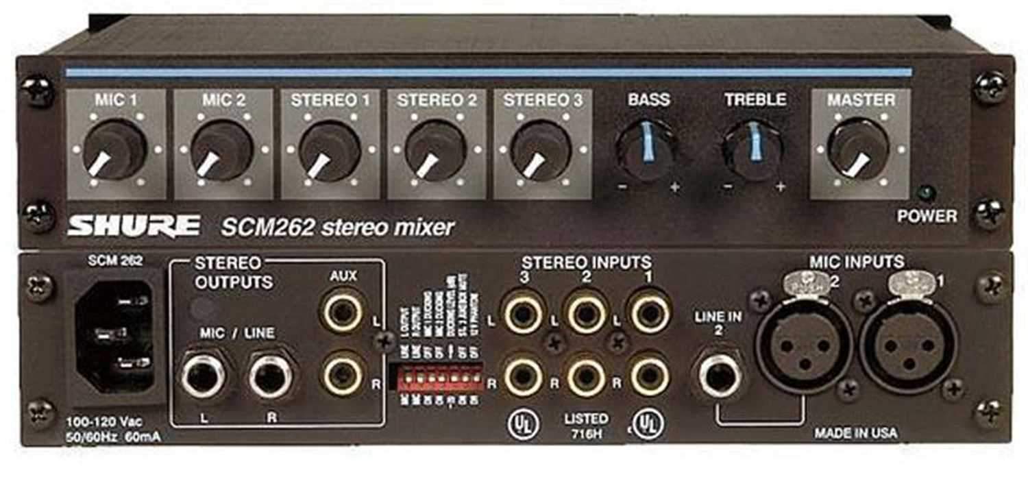 Shure SCM262: Your Ideal Stereo Microphone Mixer