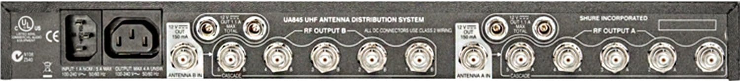 Shure UA845: The Ultimate Wideband UHF 5-Way Antenna & Power Distribution System