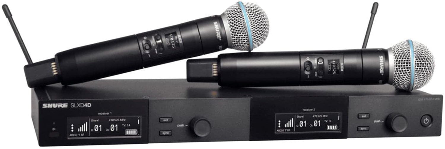 Shure SLXD24D/B58 H55: The Ultimate Dual Wireless System with BETA 58 Capsule!