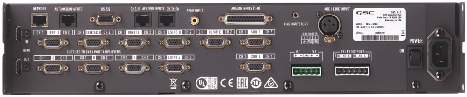 Q-SYS DPM-300H Digital Cinema Audio Processor - Your Gateway to Immersive Sound