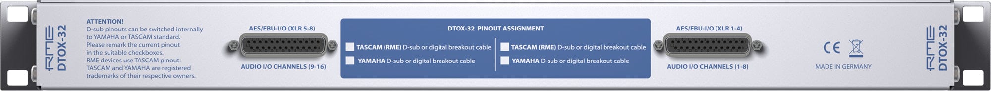 RME DTOX32 Digital AES/EBU Breakout Box - The Ultimate Solution for Professional Audio Connectivity