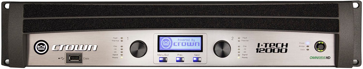 Crown IT12000HD 2 Channel 4500 Watt 4 Ohm Power Amplifier - The Ultimate Sound Powerhouse